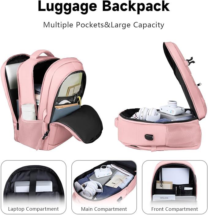 Lapsouno Business Laptop Backpack, Travel Backpack, Carry on Backpack - Image 2
