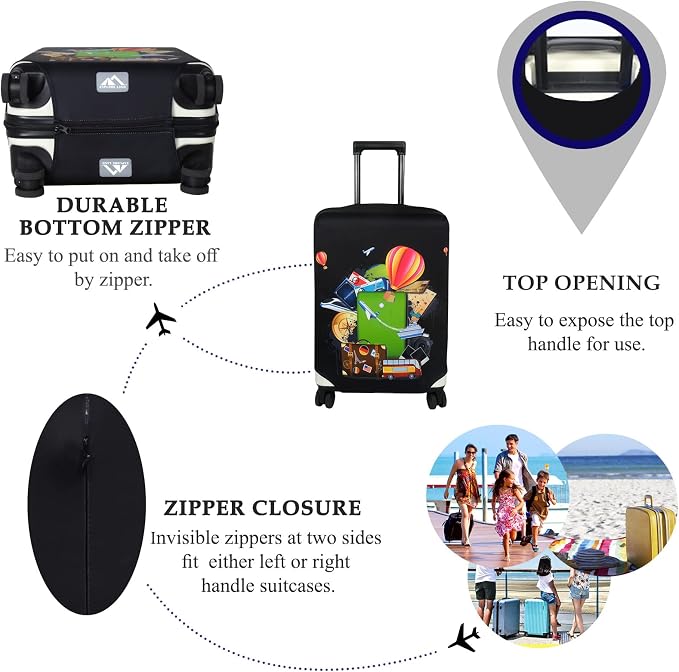 Explore Land Luggage Cover Suitcase Protector Fits 18-22 Inch Case - Image 3