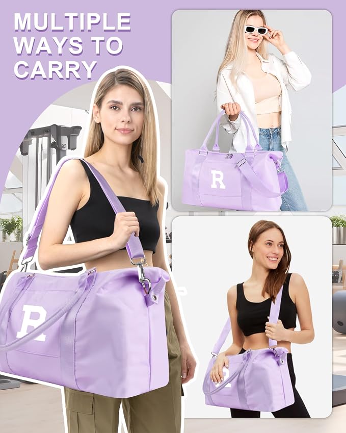 Daughter Niece Gifts for Teen Girl Kids, Initial Travel Duffel Bag Sports Gym - Image 5