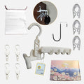 Over The Door Hooks Hanger, Foldable Portable Folding Hangers, Hanging Rack by ZCircle