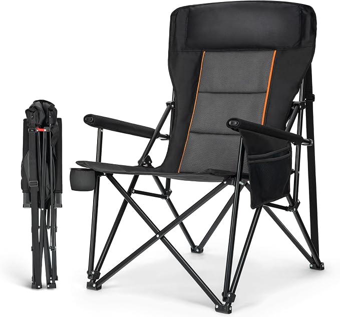 HIGH POINT SPORTS Oversized Folding Camping Chairs by HIGHPOINTSPORTS