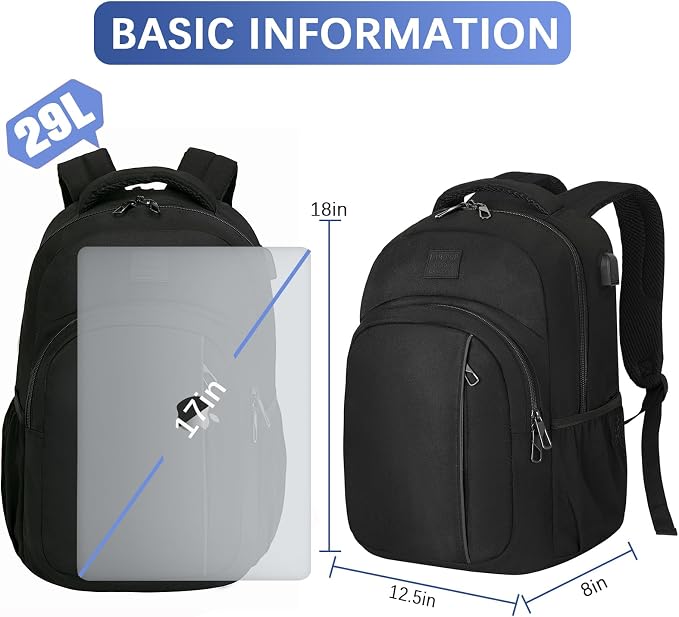 LARIPOP Travel Laptop Backpack, 15.6 Inch Business Laptop backpack - Image 5