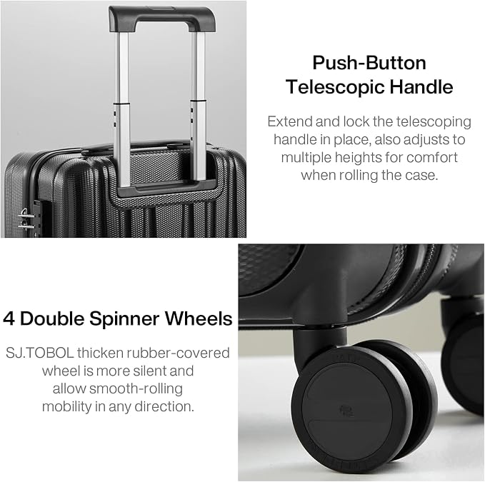 Hanke 14 Inch Underseat Carry On Luggage - Image 9