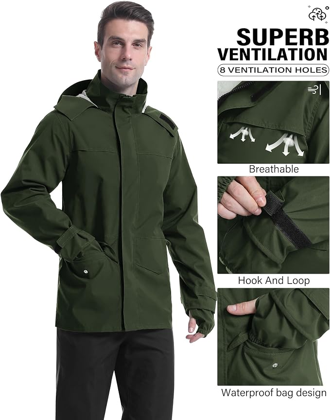 iCreek Rain Suit Waterproof Jacket - Image 2