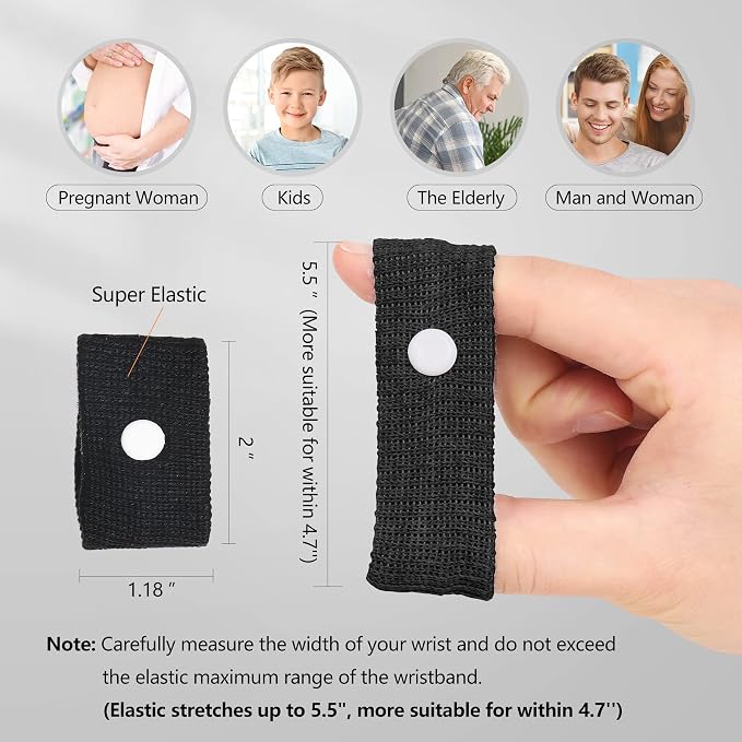 Cozyhealth Motion Sickness Wristband, Anti-Nausea Acupressure Wrist Band - Image 6