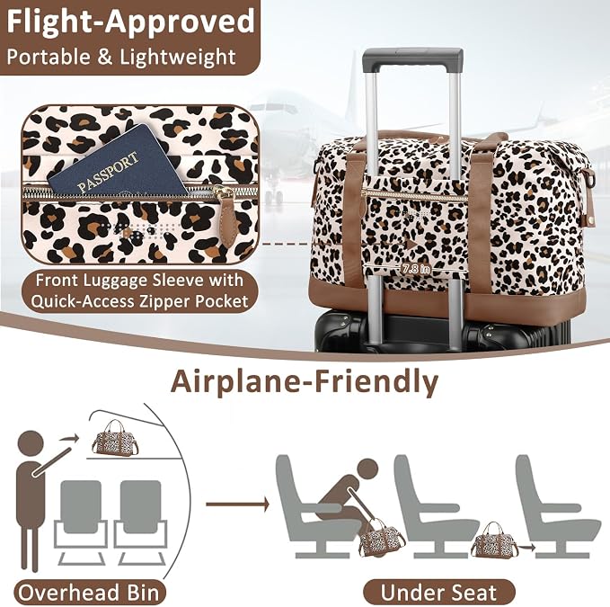 Travel Duffle Bag for Women, Weekender Bags, Hospital Bag for Labor Delivery - Image 3