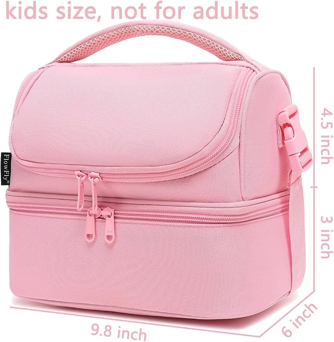 FlowFly Double Decker Cooler Insulated Lunch Bag Large Tote - Image 3
