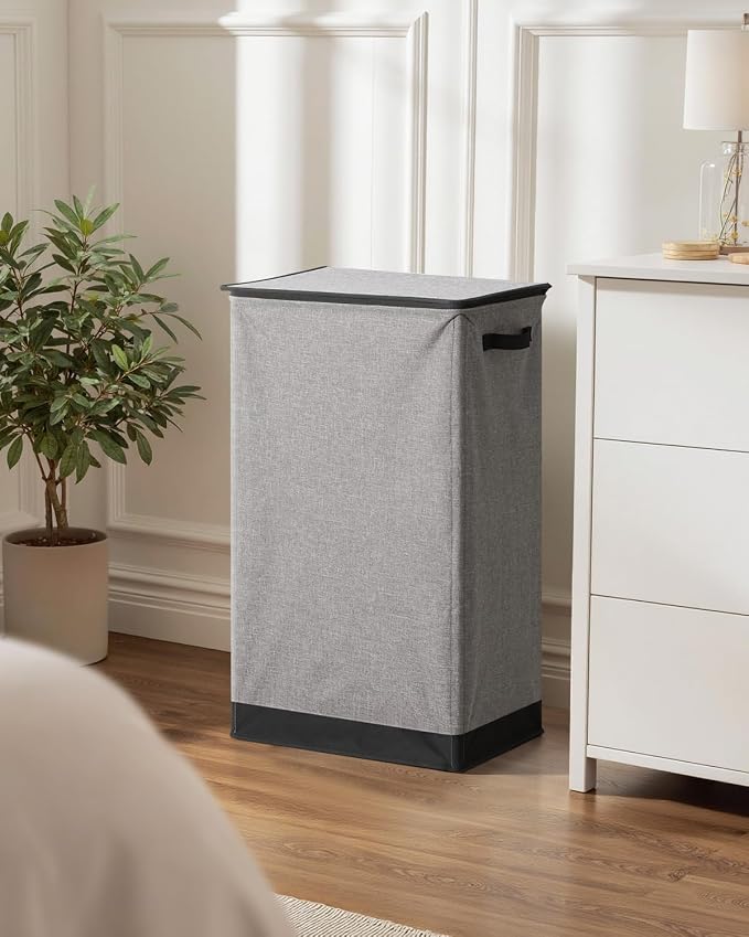 SOLEDI Laundry Hamper with Lid 100L Large & Tall Collapsible Laundry Basket - Image 8