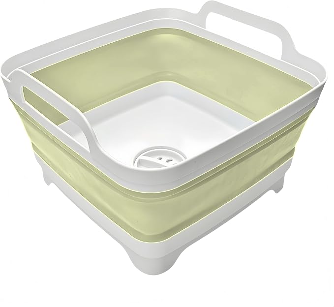 Collapsible Wash Basin 9L, Foldable Dish Tub by MontNorth