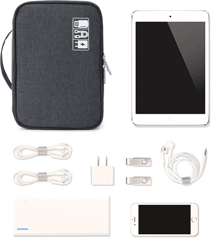 MIRLEWAIY Travel Cords Organizer Case Double-Layer Electronic Accessories - Image 7