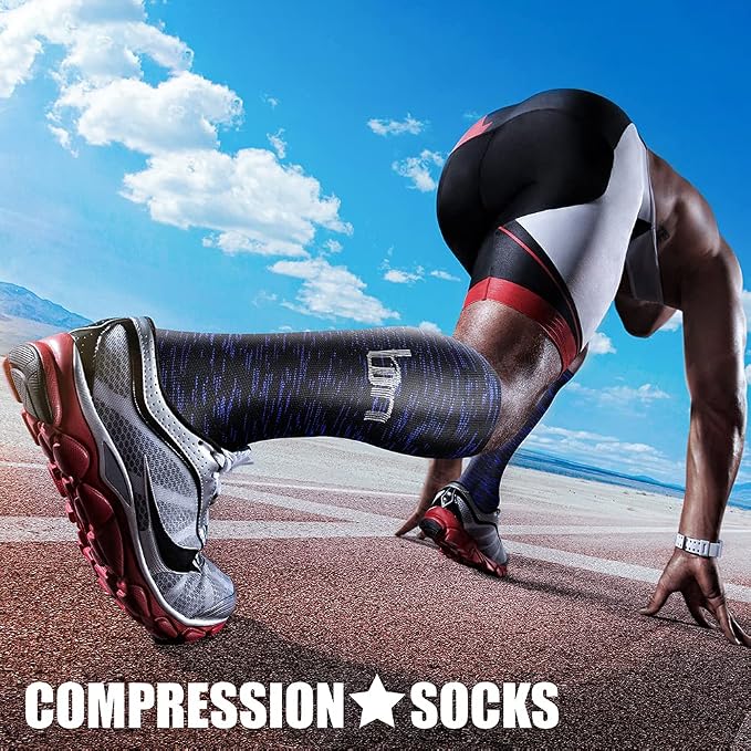 CHARMKING Compression Socks for Women & Men Circulation 15-20 mmHg is Best - Image 2