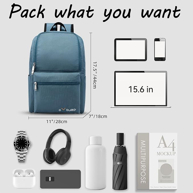OMOUBOI Casual Daypacks Superbreak Backpack 14 inch Laptop Backpack - Image 4