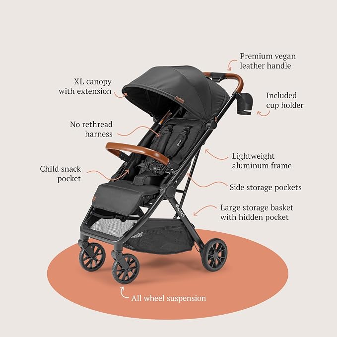 Bombi Bēbee V2 Lightweight Baby Stroller - Image 9