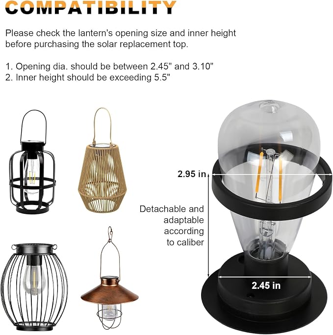 Replacement Solar Light Tops-Solar Light Bulbs - Image 4