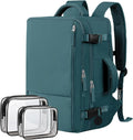 Hanples Women's Large 17.3 Inch Laptop Backpack, Peacock Blue, Waterproof by Hanples