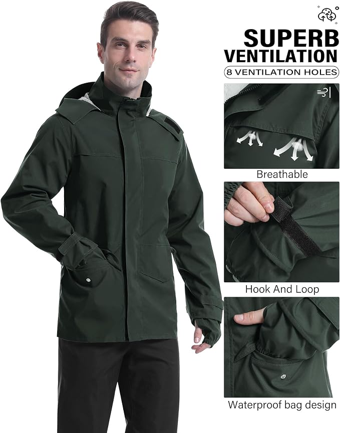 iCreek Rain Suit Waterproof Jacket - Image 2
