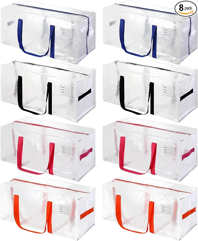 8 Pack Heavy Duty Extra Large Moving Bags by JCBZAMZ