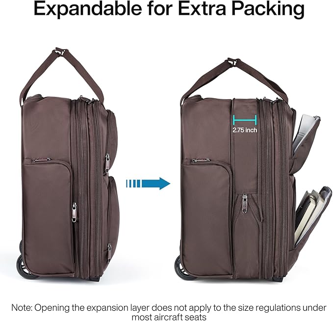 Hanke Softside Expandable Underseat Carry On luggage - Image 2