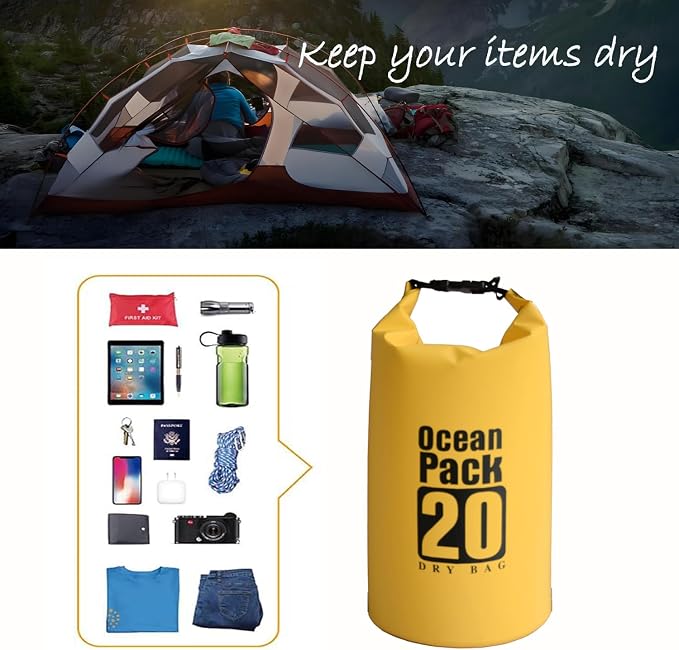 Dry Bag Waterproof Backpack 5L/10L/20L/30L Roll Top Waterproof Bag, Floating - Image 5