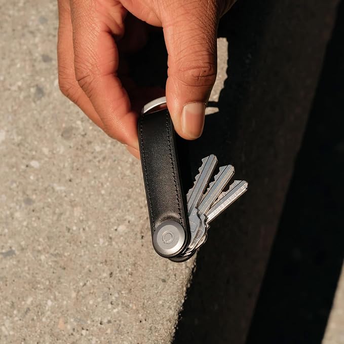 Orbitkey Key Organizer Hybrid Leather | Premium Nappa leather & TPU, Stainless - Image 8