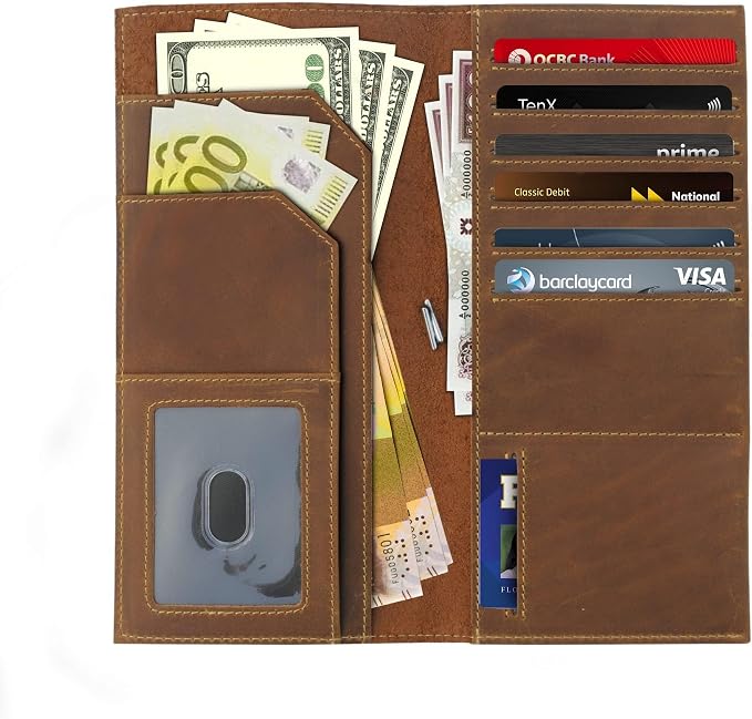 WANDERINGS Genuine Leather Passport Wallet - Image 4