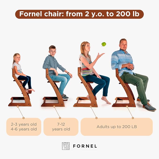 FORNEL Adjustable Wooden High Chair - Image 4