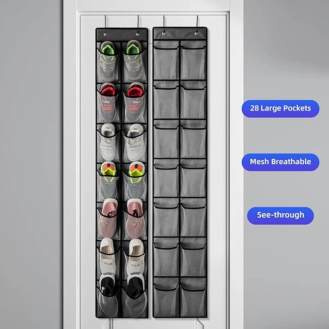 KEEPJOY Over the Door Shoe Organizer, Hanging Shoe Organizer - Image 6