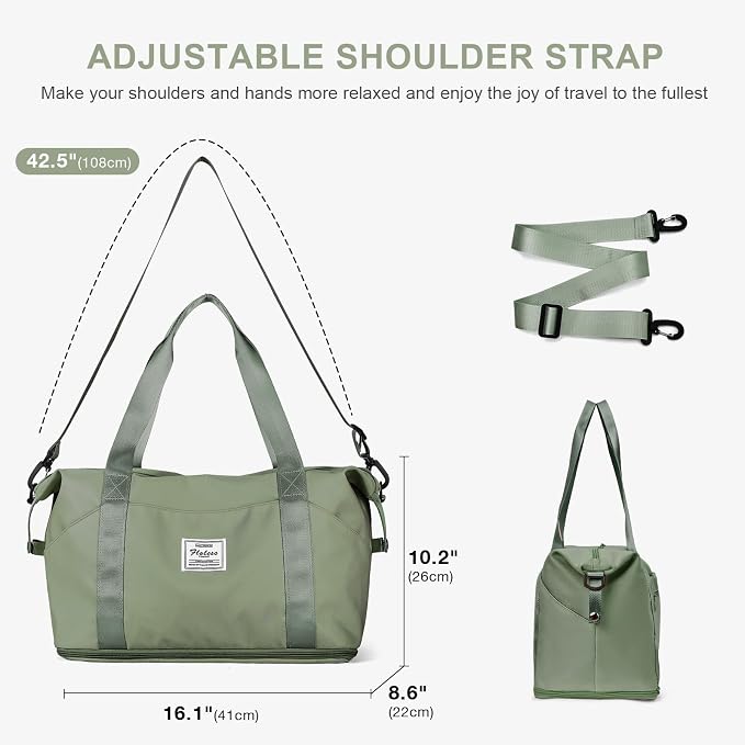 Travel Duffel Bag, Sports Tote Gym Bag, Shoulder Weekender Overnight Bag - Image 3