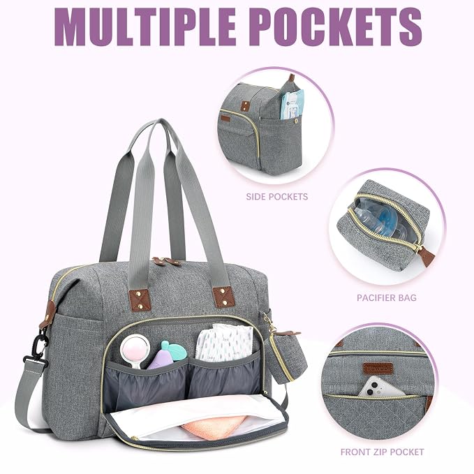 Tuwubi Diaper Bag Tote, Baby Diaper Bag - Image 2