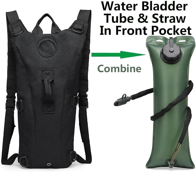 ATBP Tactical Water Hydration Pack Military 3L Water Bladder Carrier Backpack - Image 3