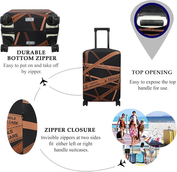 Explore Land Travel Luggage Cover Suitcase Protector Fits 18-22 Inch Case - Image 3