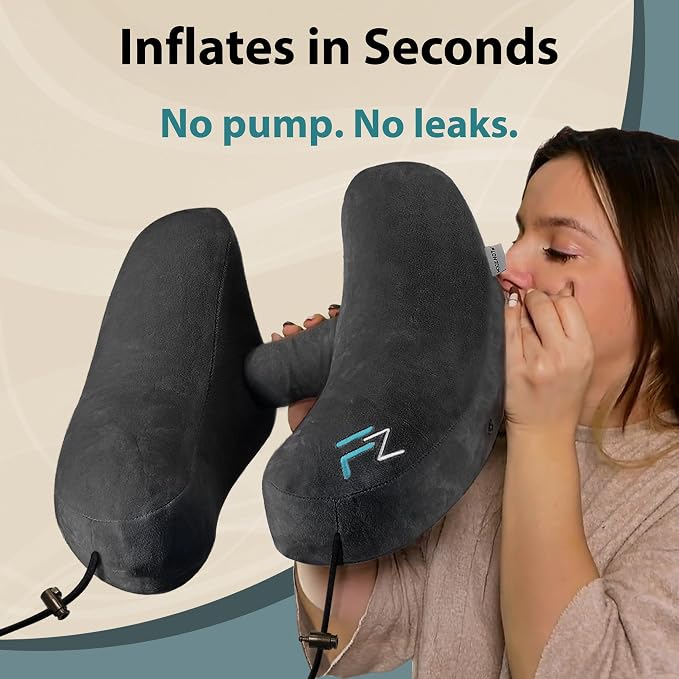 Air Inflatable Neck Pillow for Traveling on Plane - Image 2