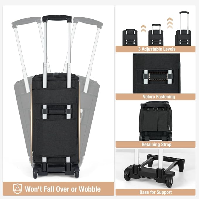 Garment Bags with Wheels, Garment Convertible Weekender Bags, Large Carry On - Image 5