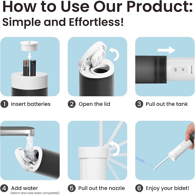 VOVO Go Portable Electric Bidet - Image 6