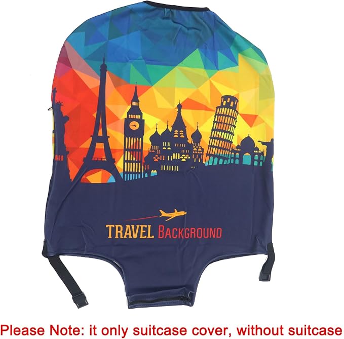 MosaiRudo Thicker Luggage Cover Elastic Suitcase Cover Protector Fits 18-32 - Image 2