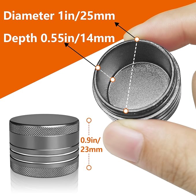 Small Pill Box, Portable Daily Box, Aluminium Alloy Round Container - Image 2