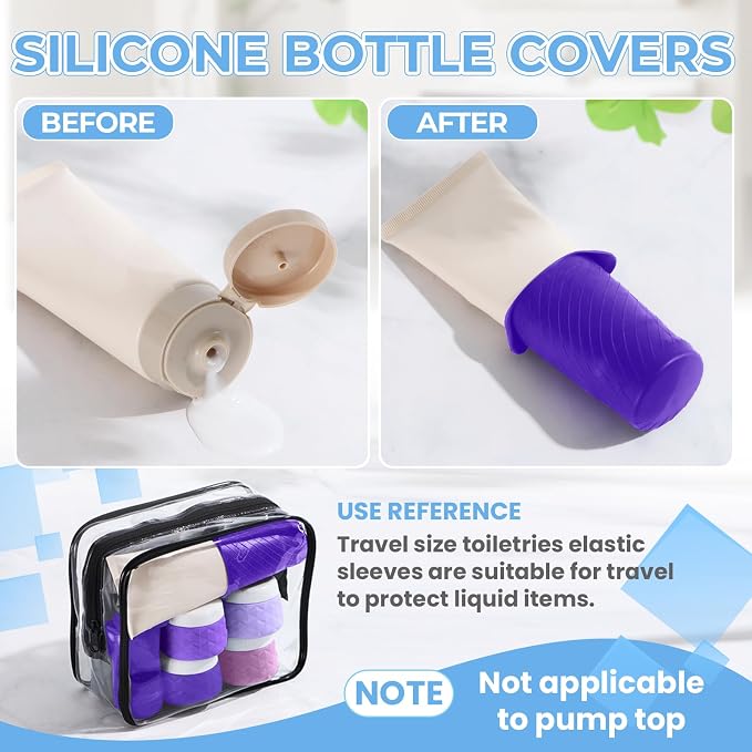 16Pack Travel Bottles for Toiletries, TSA Approved Travel Size Toiletries - Image 6