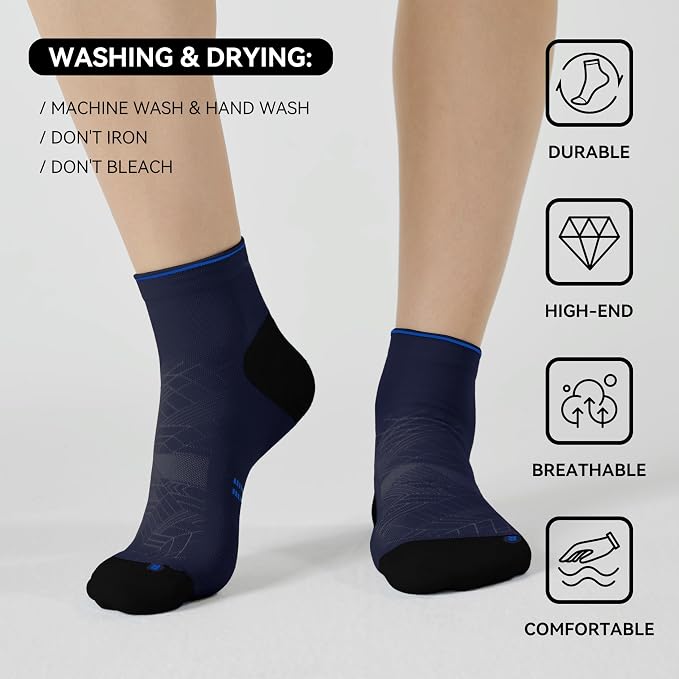 CS CELERSPORT 2/5 Pairs Ankle Compression Socks - Image 3