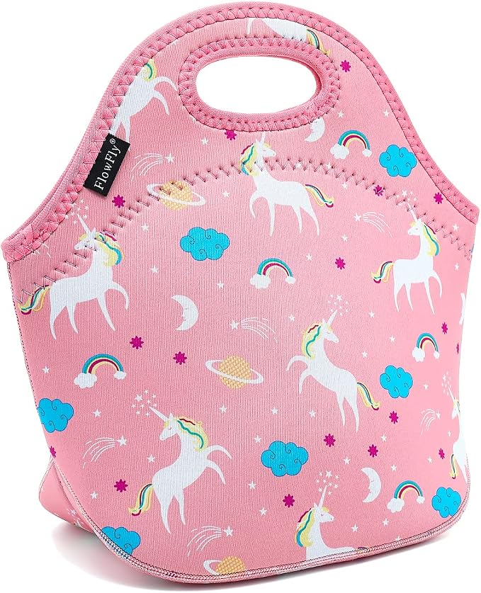 FlowFly Neoprene Lunch Tote Insulated Thermal Reusable Lunch Bag Box by FlowFly