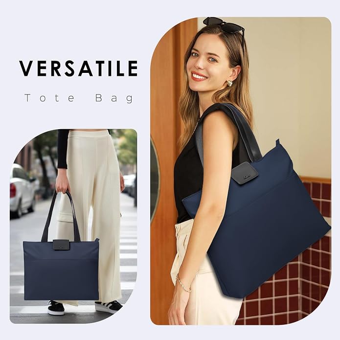 SIMTOP Tote Bag for Women with Magnetic Pocket Water Resistant Polyester 16.2" - Image 2