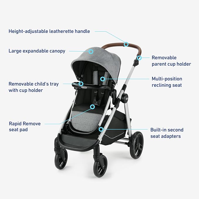Graco Modes Nest2Grow Travel System, Ren - Image 7