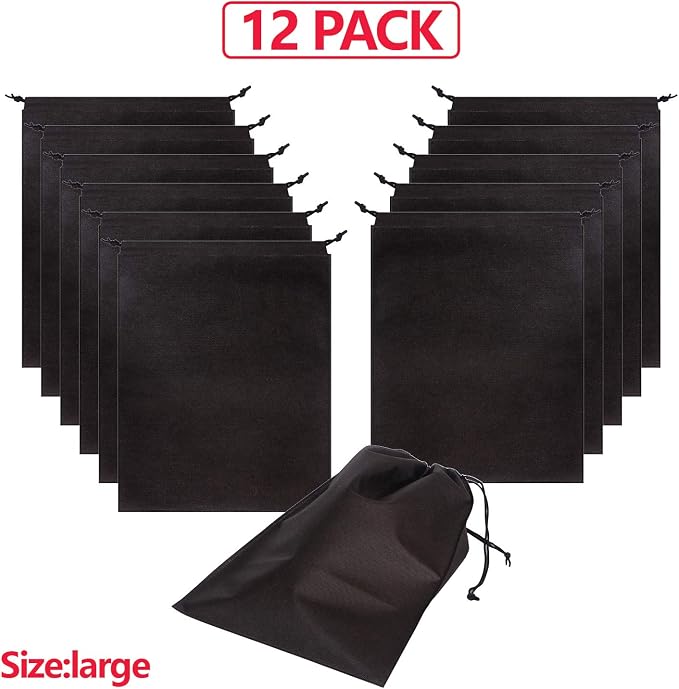 12 Pack Shoe Bags for Travel Non-Woven - Image 3