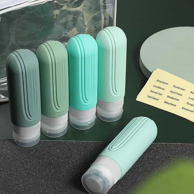 Travel Bottles for Toiletries, 5 Pack TSA Approved Travel Size Containers - Image 7