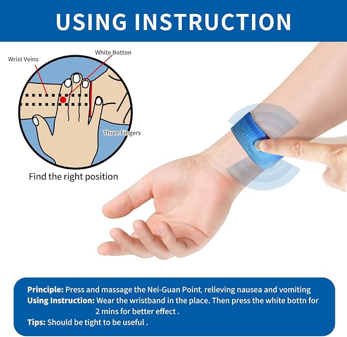 Motion Sickness Bands/Acupressure Nausea Wristband - Image 7