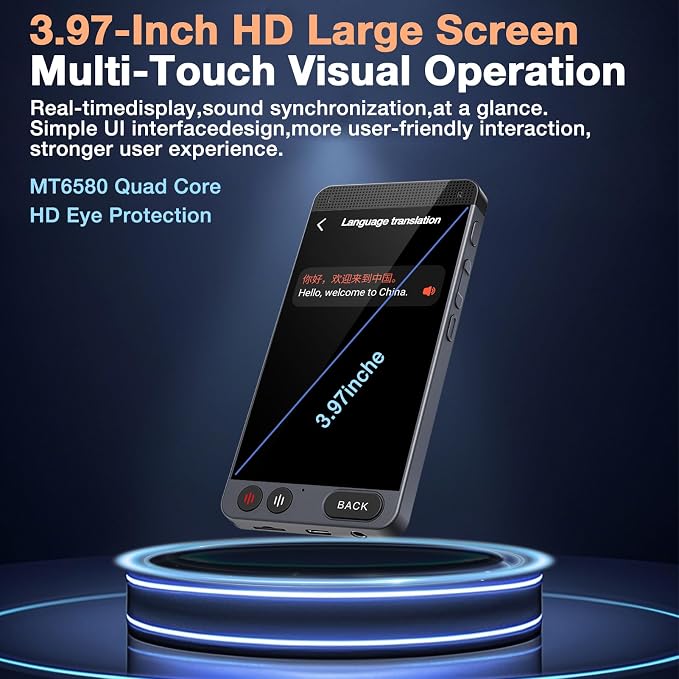 Offline Language Translator Device, No WiFi Needed Instant Translator, 142 - Image 2