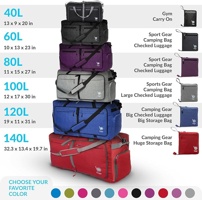 Bago Big XXL Foldable Duffel Bags - Image 10