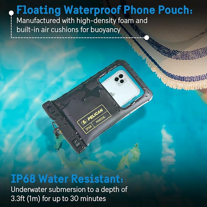 Pelican Marine - IP68 Waterproof Phone Pouch Floating Waterproof Phone Case - - Image 2