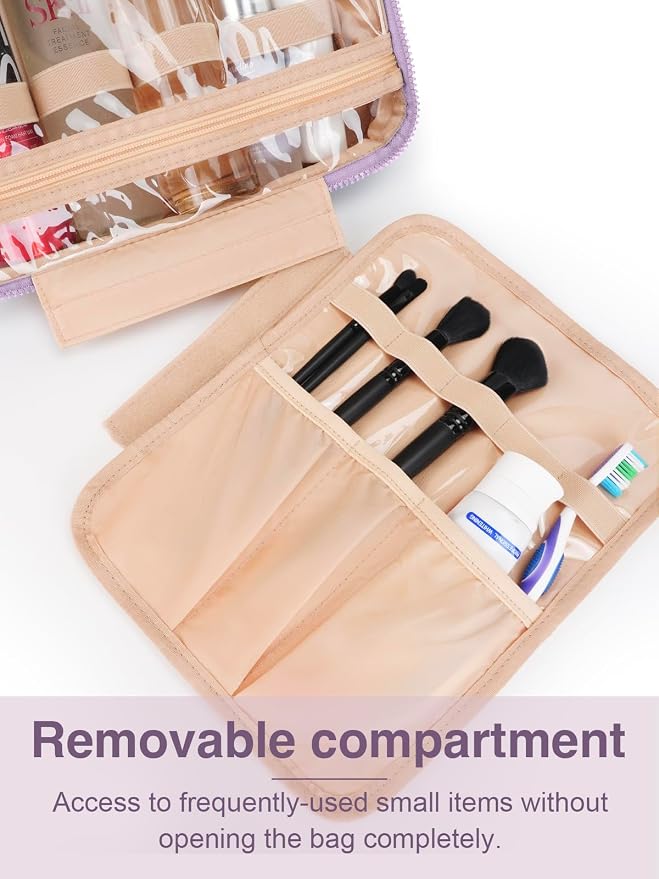 Women's Hanging Toiletry Bag, Waterproof Travel Cosmetic Organizer - Image 4