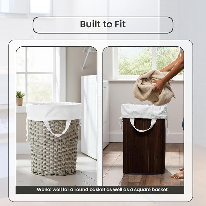 LFH Home Cotton Canvas Large Laundry Bag - Image 7