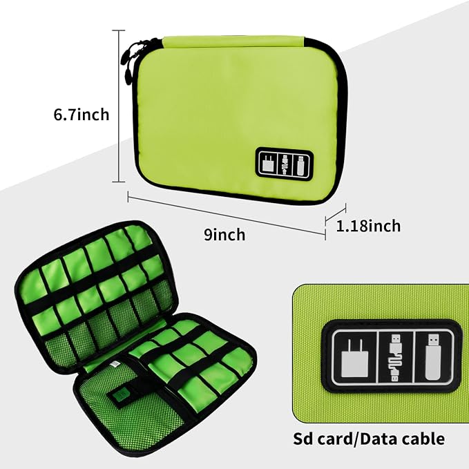 Electronics Organizer Travel Case, Electronic Accessories Storage Bag, Portable - Image 4